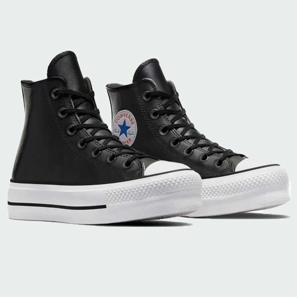 CONVERSE BOTITAS ECO CUERO NEGRO PLATAFORMA