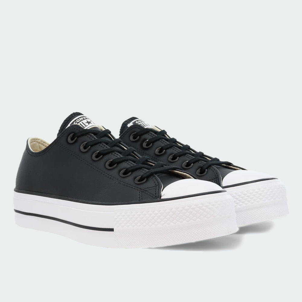 CONVERSE ECO CUERO NEGRO PLATAFORMA