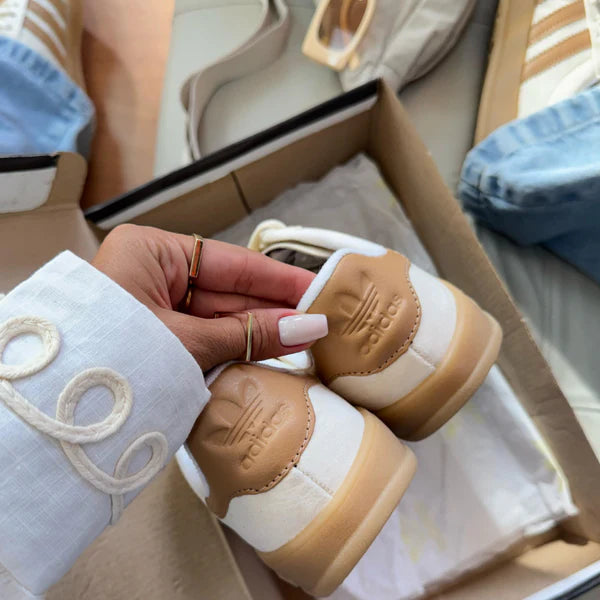 ADIDAS GAZELLE BLANCO VINTAGE NUDE