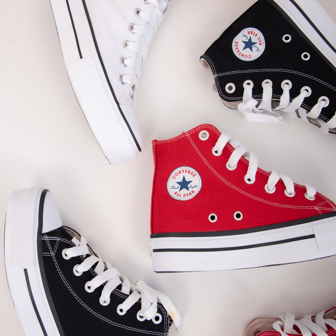 CONVERSE BOTITAS LONA NEGRO PLATAFORMA